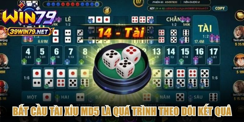 Bắt cầu tài xỉu MD5 là quá trình theo dõi kết quả trong nhiều phiên liên tiếp