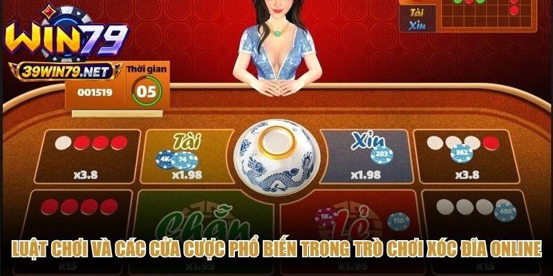 Luật chơi và các cửa cược phổ biến trong trò chơi xóc đĩa online