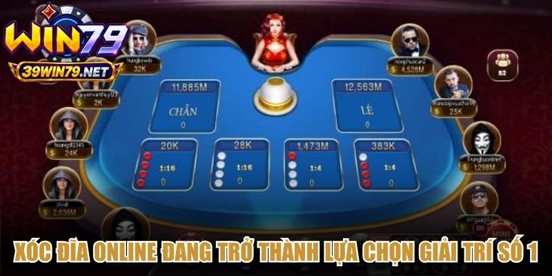 Xóc đĩa online đang trở thành lựa chọn giải trí số 1 của nhiều người chơi